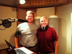 Steve Mackall and Chris Jensen after voice over session at Audio Concepts